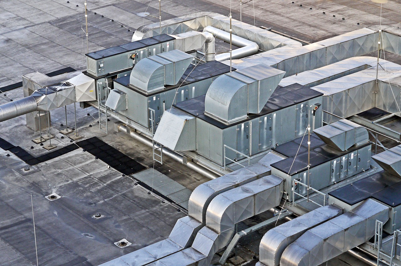 hall roof, ventilation, air conditioner